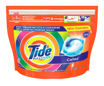 Капсулы для стирки Tide Color Все в 1 60 шт.